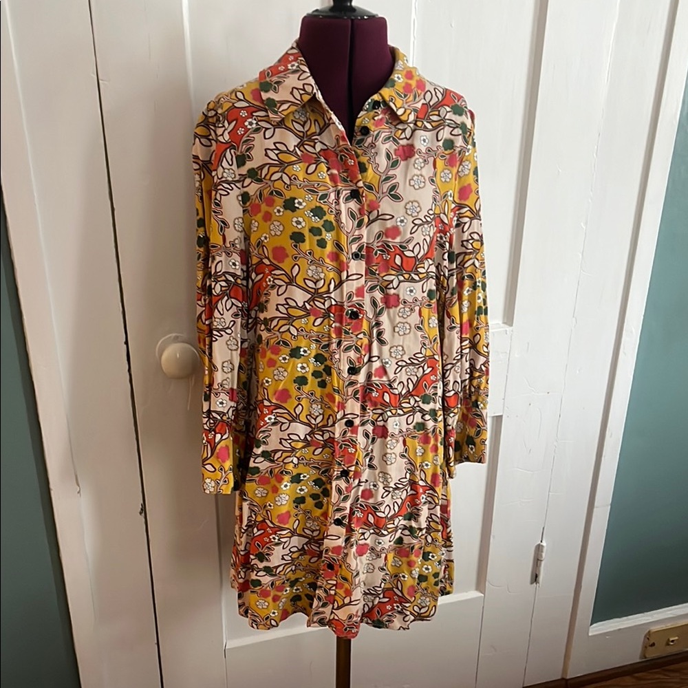 Natural Life Multicolor Floral Top